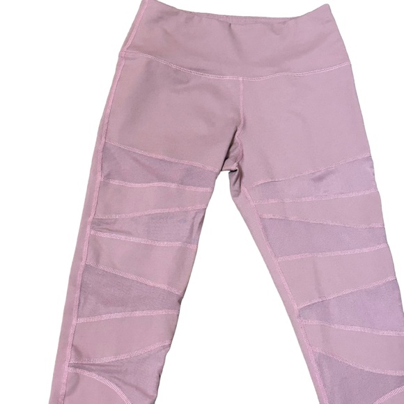 Buff Bunny Womens Pink Purple Full Length Mesh Leggings Size Small - Picture 5 of 10